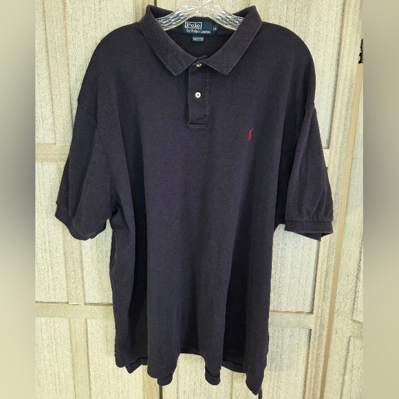 Polo Ralph Lauren Mens Short Sleeve Polo Shirts-2 Size XXL Navy/Blue Logo - Picture 2 of 15